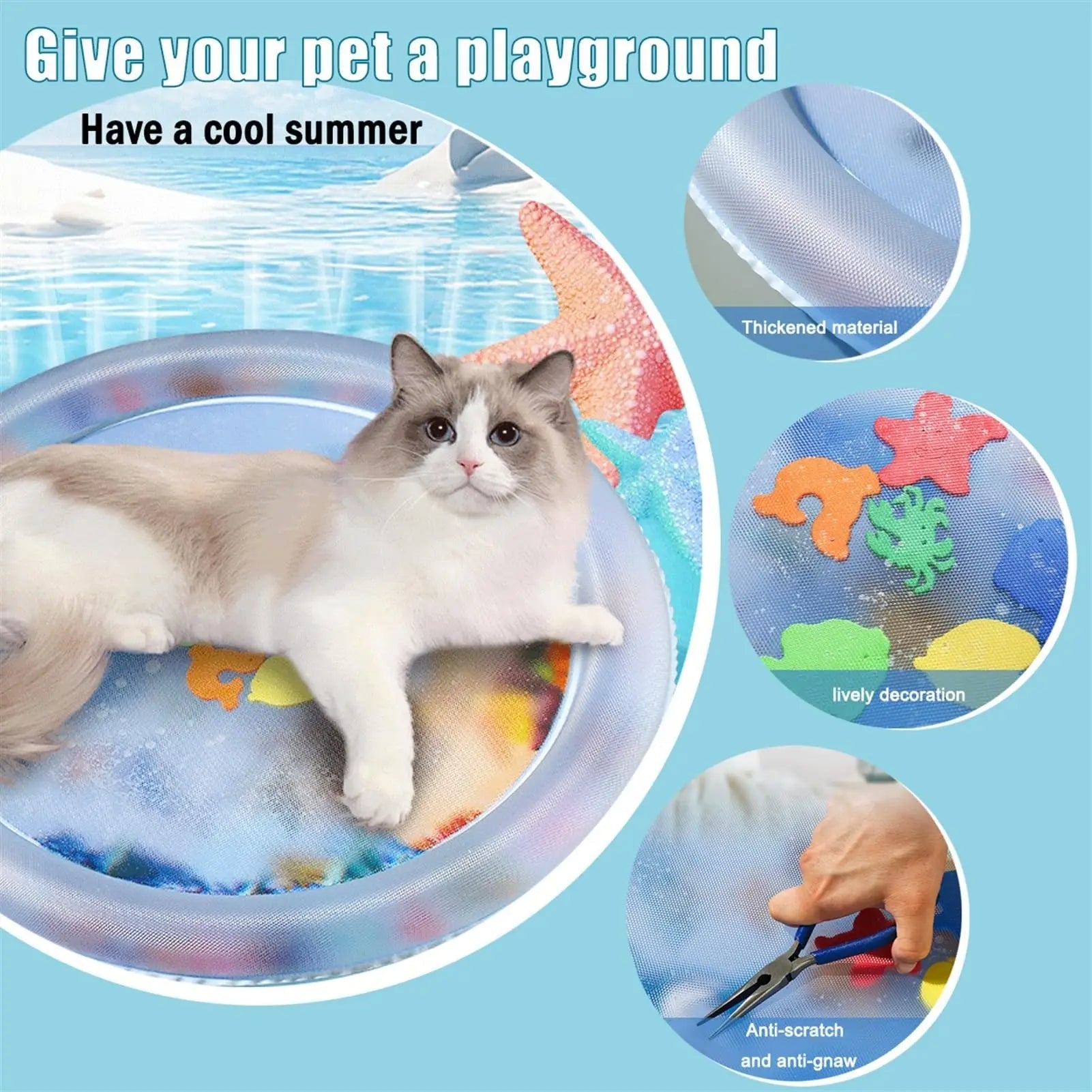 Interactive Cooling Water Bed for Cats 2.0