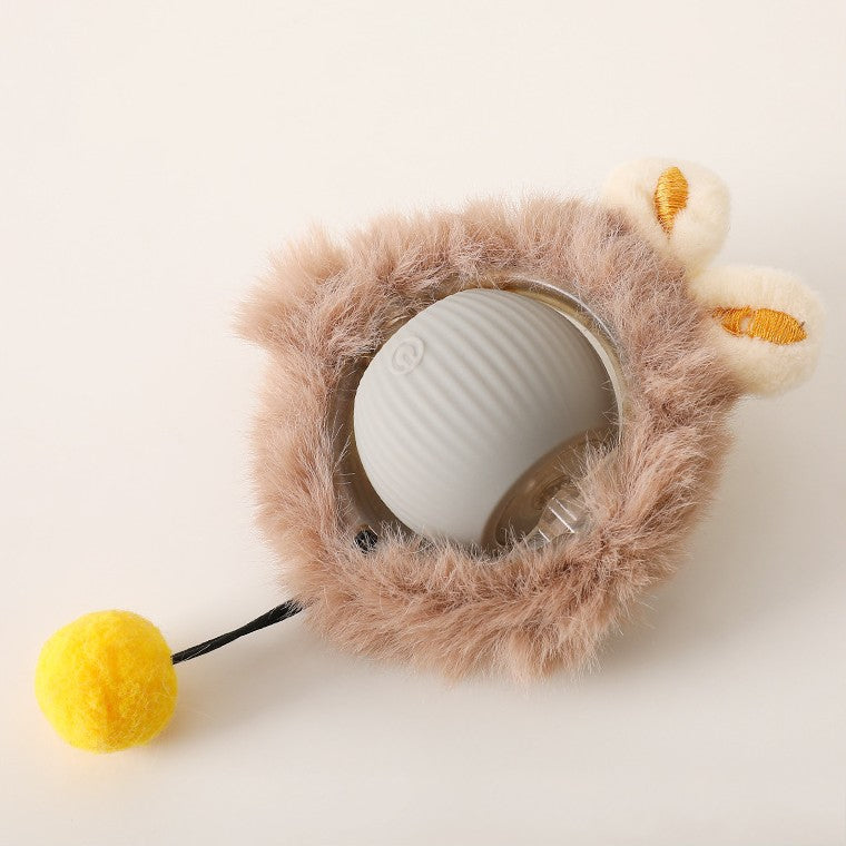 Interactive Cat Ball with Moving Tail Toy
