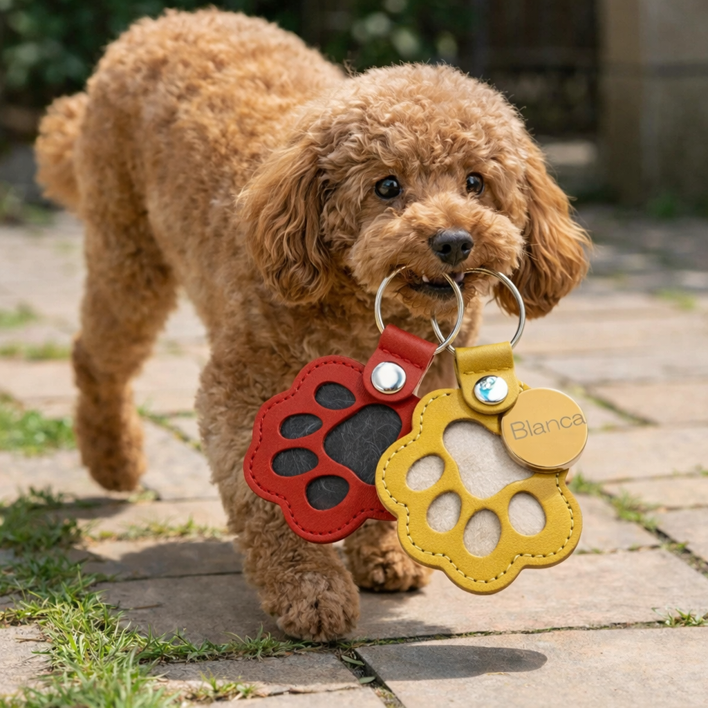 Pawfect Memories – Portable Pet Hair Storage Keychain