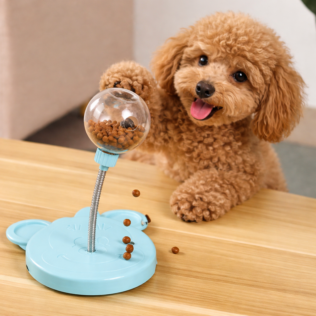 Interactive Wiggling Treat Dispensing Dog Toy