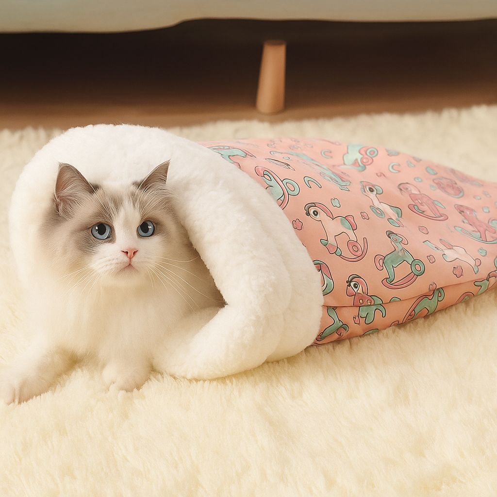 Sleeping Bag Bed for Cats