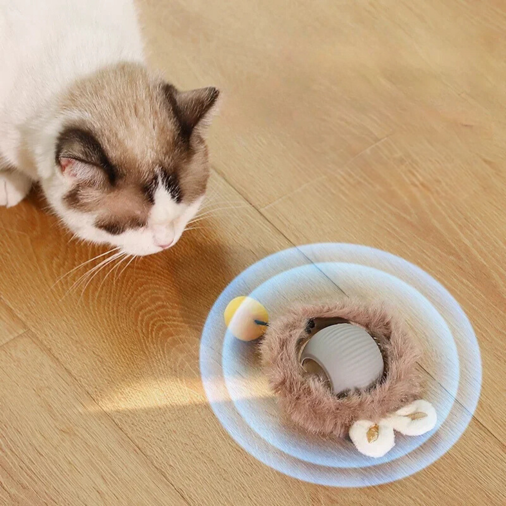 Interactive Cat Ball with Moving Tail Toy